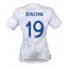 Officiële Voetbalshirt Frankrijk Karim Benzema 19 Uit WK 2022 - Dames